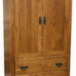 Shaker Hickory Wood Armoire