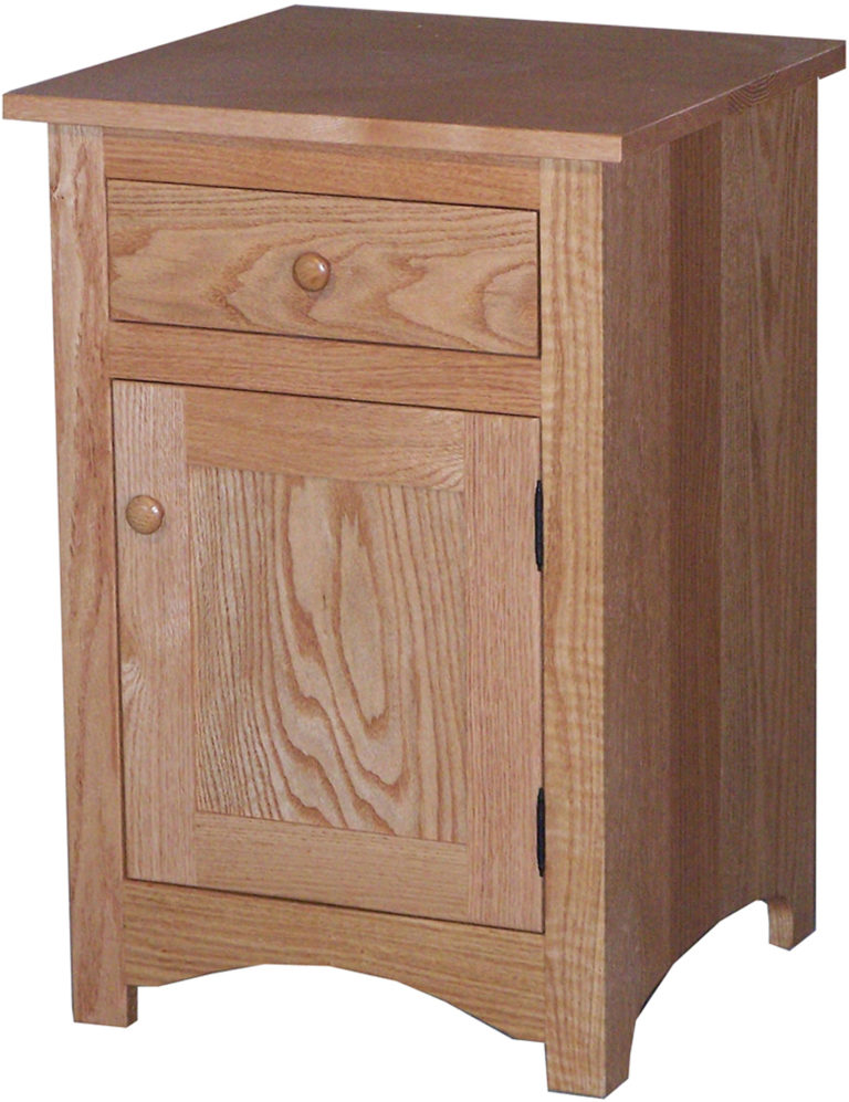 Amish Oak Shaker Narrow Nightstand