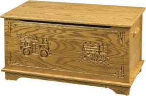 Shaker Toy Box-Truck and Train Engraving