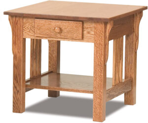 Slat Mission Collection End Table