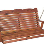 Cedar Straightback Porch Swing