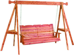 Cedar Straightback Tripod Swing