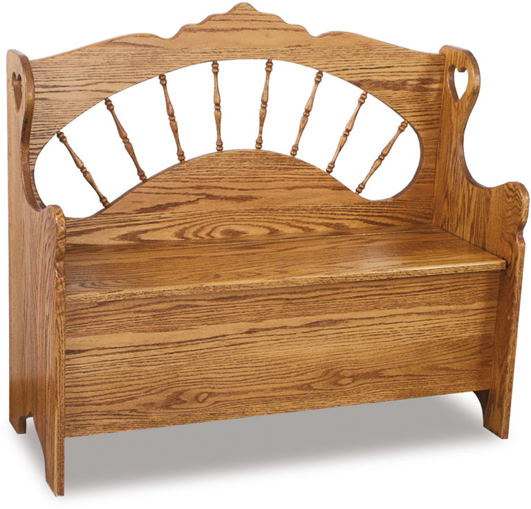 Amish Sunrise Spindle Bench