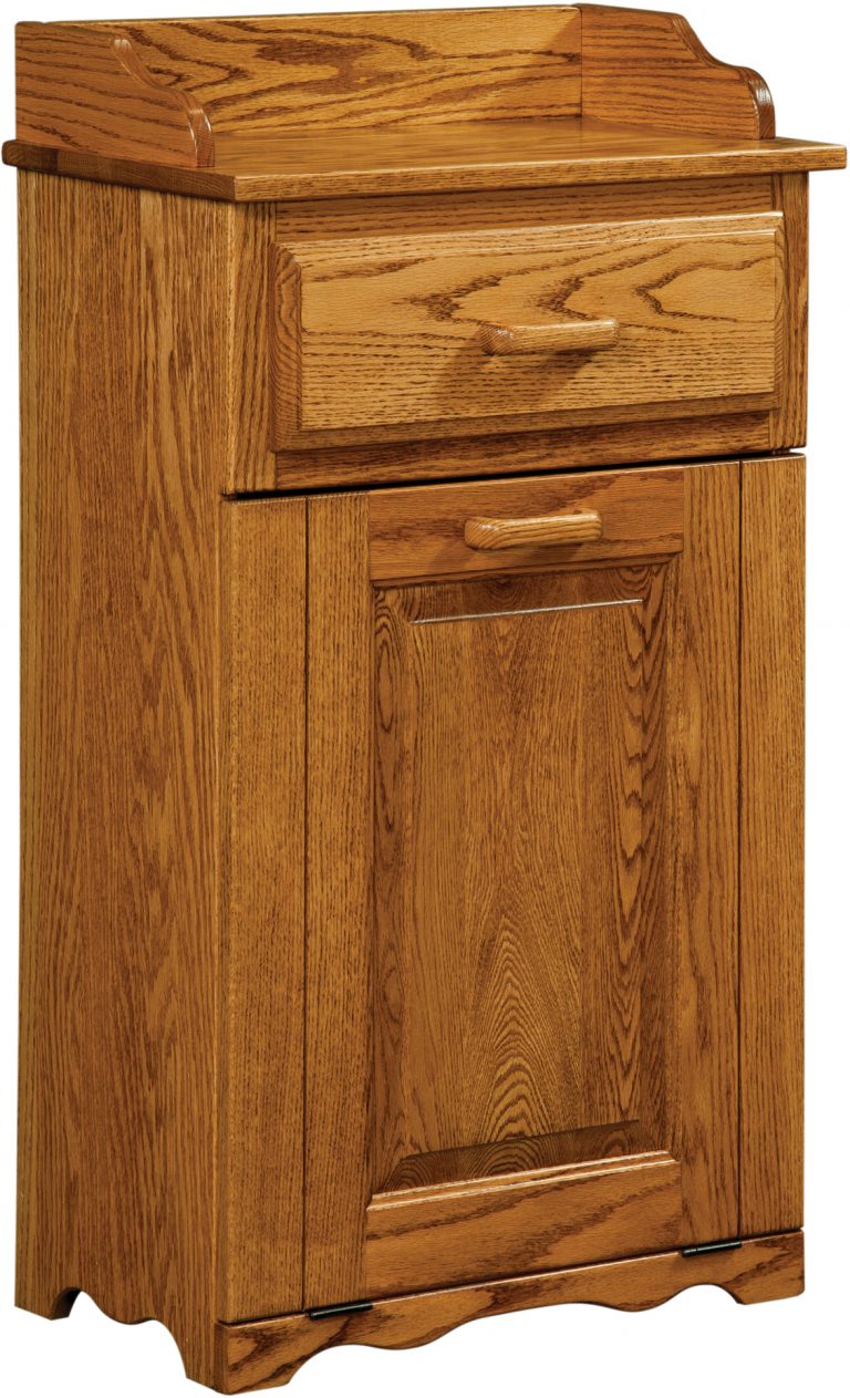 Amish Tilt Out Top Drawer Trash Bin