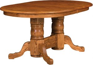 Traditional Double Pedestal Table