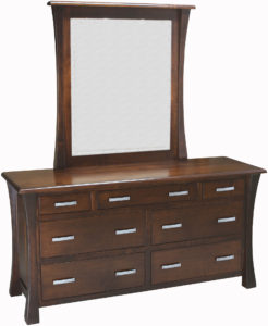 Vandalia 7 Drawer Dresser and Mirror