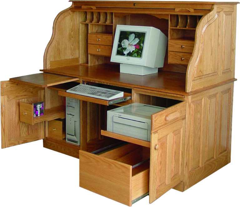 Amish Deluxe Rolltop Computer Desk