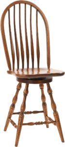 Bent Feather Bow Barstool