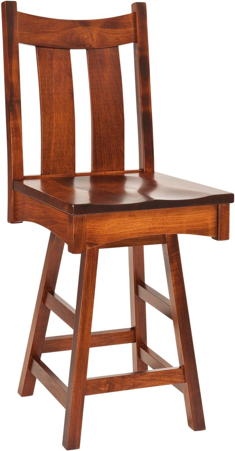 Amish Country Shaker Swivel Barstool