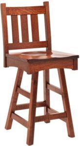 Vintage Mission Swivel Barstool