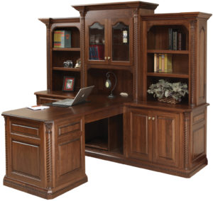 Lexington Partner's Desk with Hutch