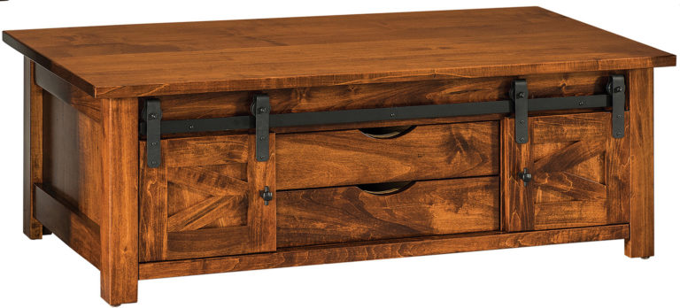 Amish Teton Barn Door Coffee Table