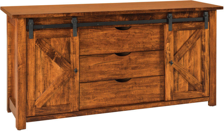 Amish Teton Barn Door Sofa Table