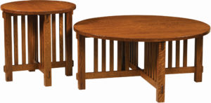 Rio Mission Round Occasional Table Set