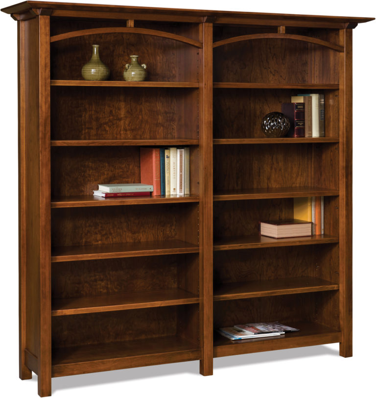 Amish Artesa Double Bookcase