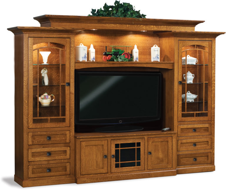 Amish Manhattan Mission Large Wall Unit