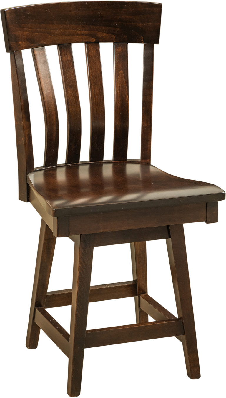 Amish Galena Swivel Bar Stool