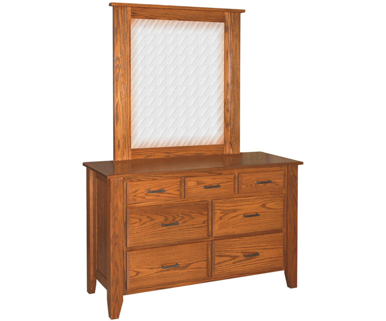 Custom Ashton Seven Drawer Dresser with Mirror