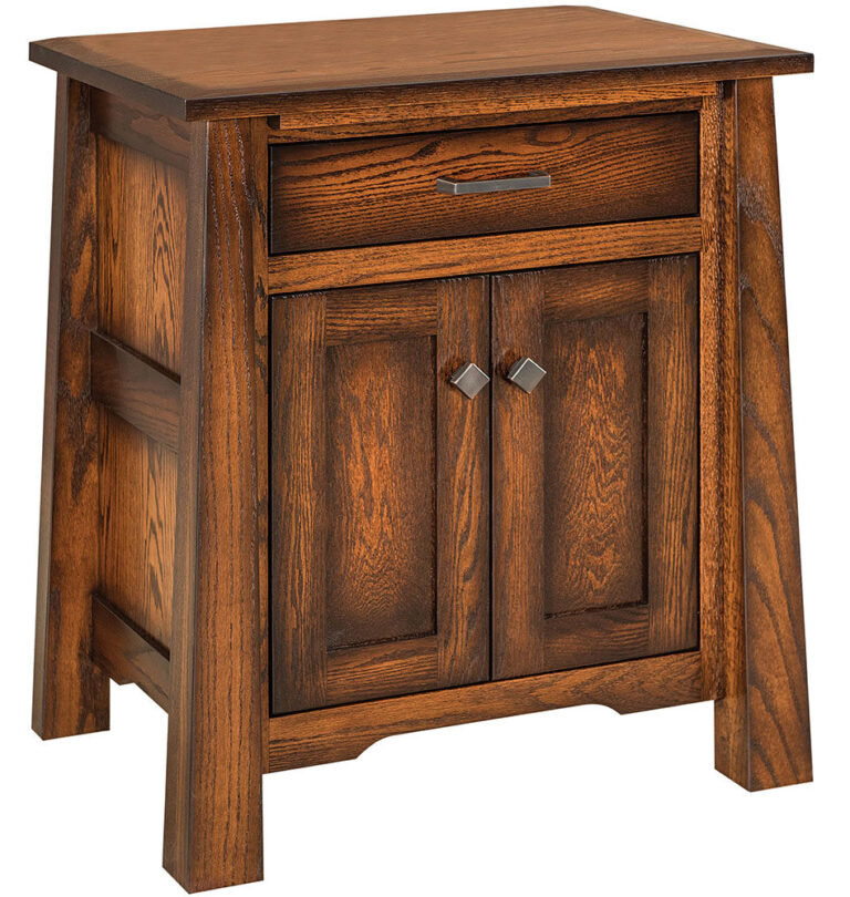Custom Cambridge Two Door One Drawer Nightstand