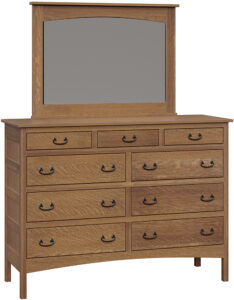 Granny Mission 9-Drawer Mule Dresser