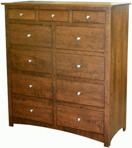 Shaker Eleven-Drawer Mule Chest