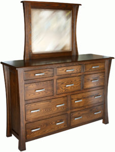 Vandalia Ten-Drawer Mule Dresser