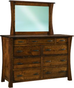 Vandalia Nine-Drawer Mule Dresser