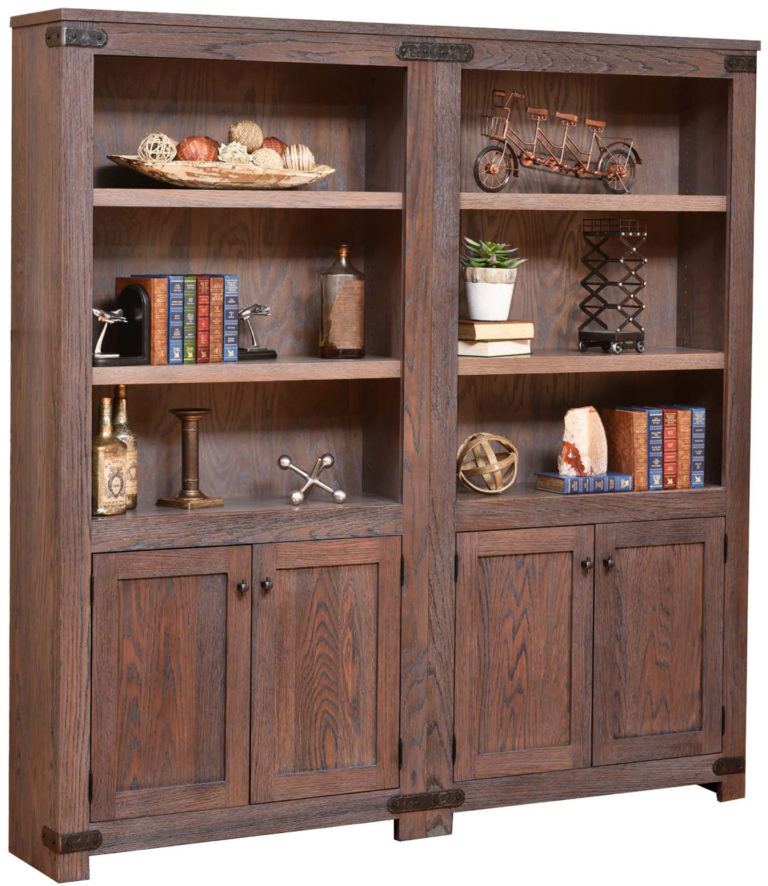Amish Georgetown Double Bookcase