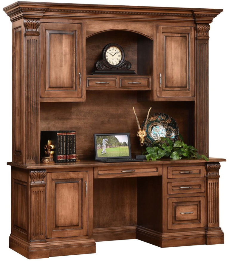 Amish Montereau Credenza and Hutch