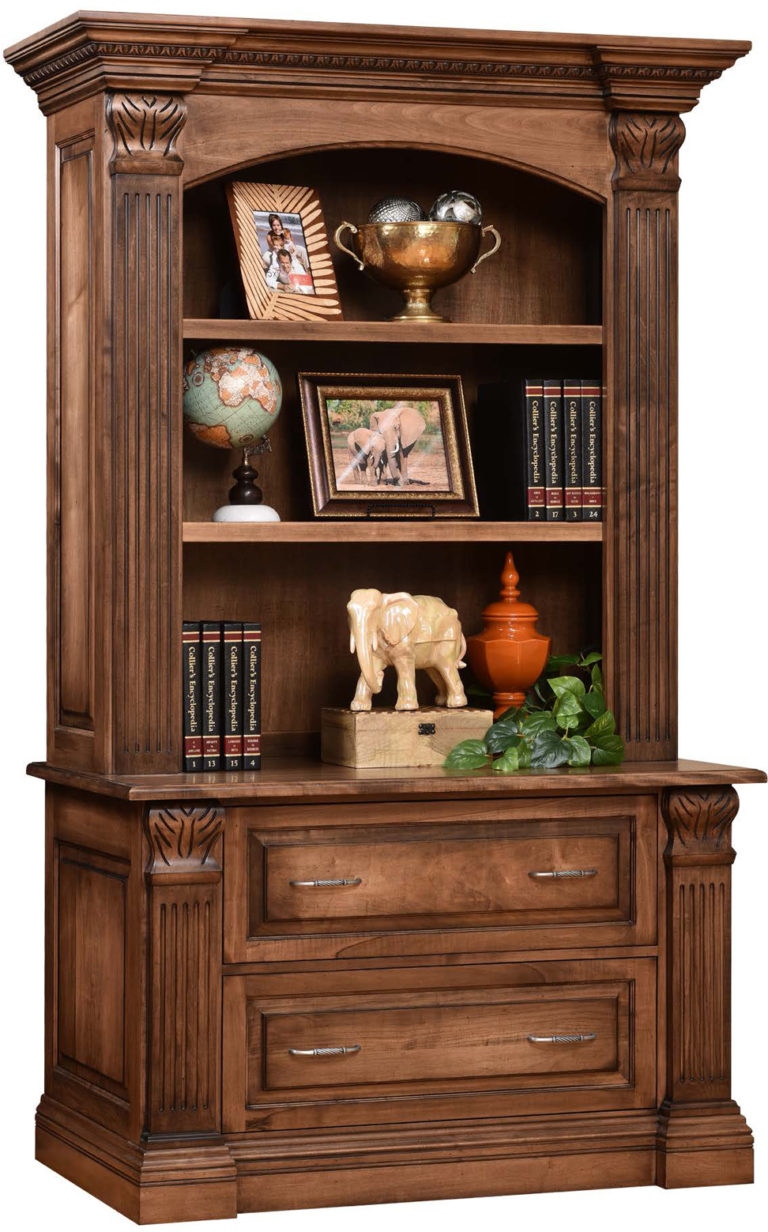 Amish Montereau Lateral File and Bookshelf