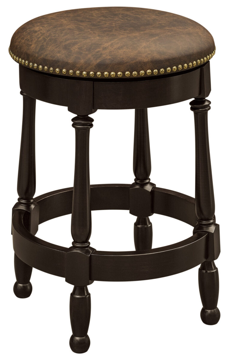 Amish Cosgrove Leather Barstool