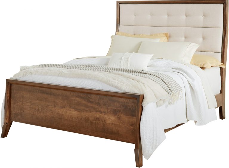 Amish Tucson Fabric Panel Bed