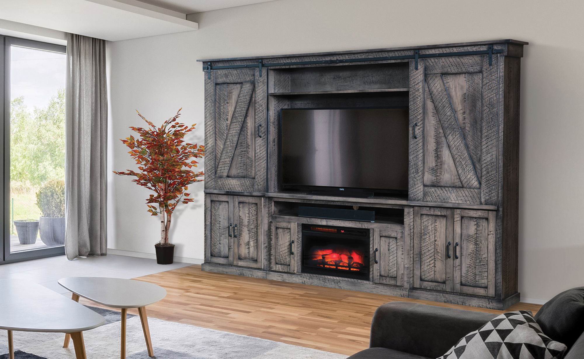 Durango Fireplace Entertainment Center | Amish Fireplace