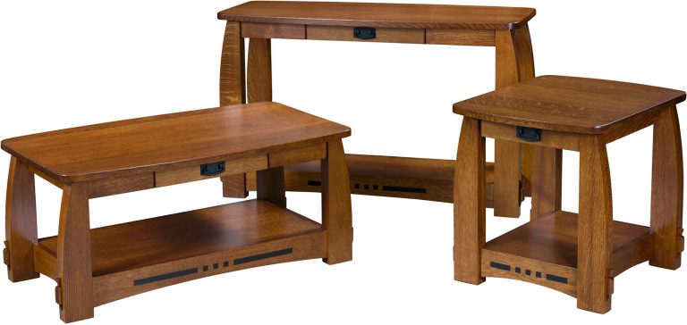 Amish Colebrook Open Occasional Table Set