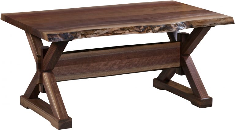 Amish Remington Live Edge Coffee Table