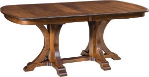 Granite Double Pedestal Table