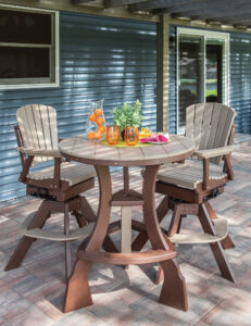 Poly Square Pub Patio Set