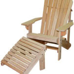 Adirondack Chair and Footrest
