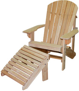 Adirondack Chair and Footrest