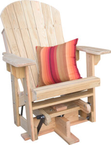 Single Adirondack Swivel Glider