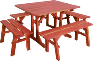 Cedar Square Picnic Table