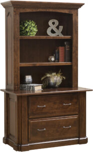 Signature Series Lateral File with Bookshelf