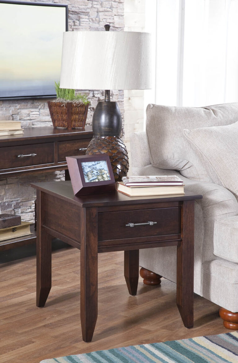 Custom Cortland End Table with Drawer