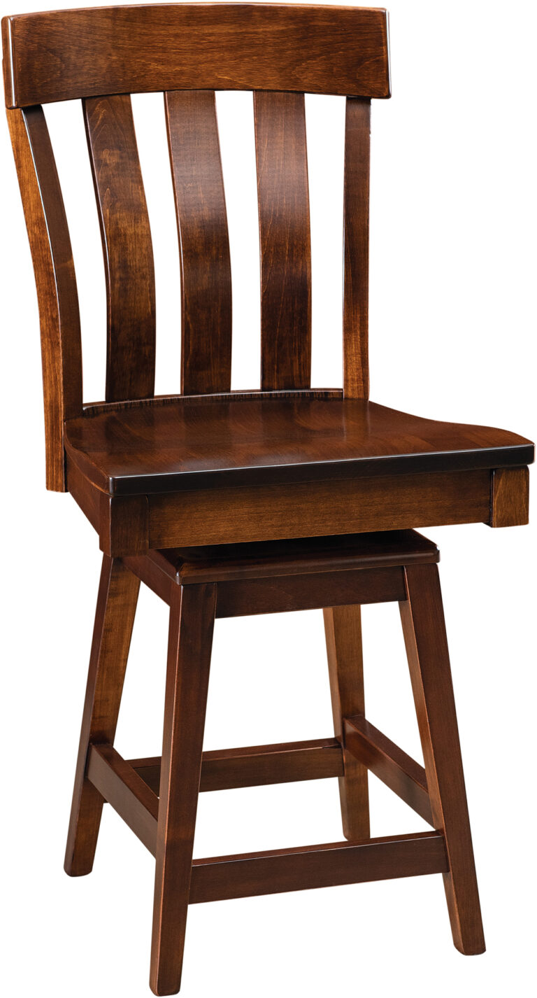 Amish Raleigh Bar Stool with Swivel Base