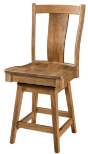 Maverick Wooden Swivel Barstool