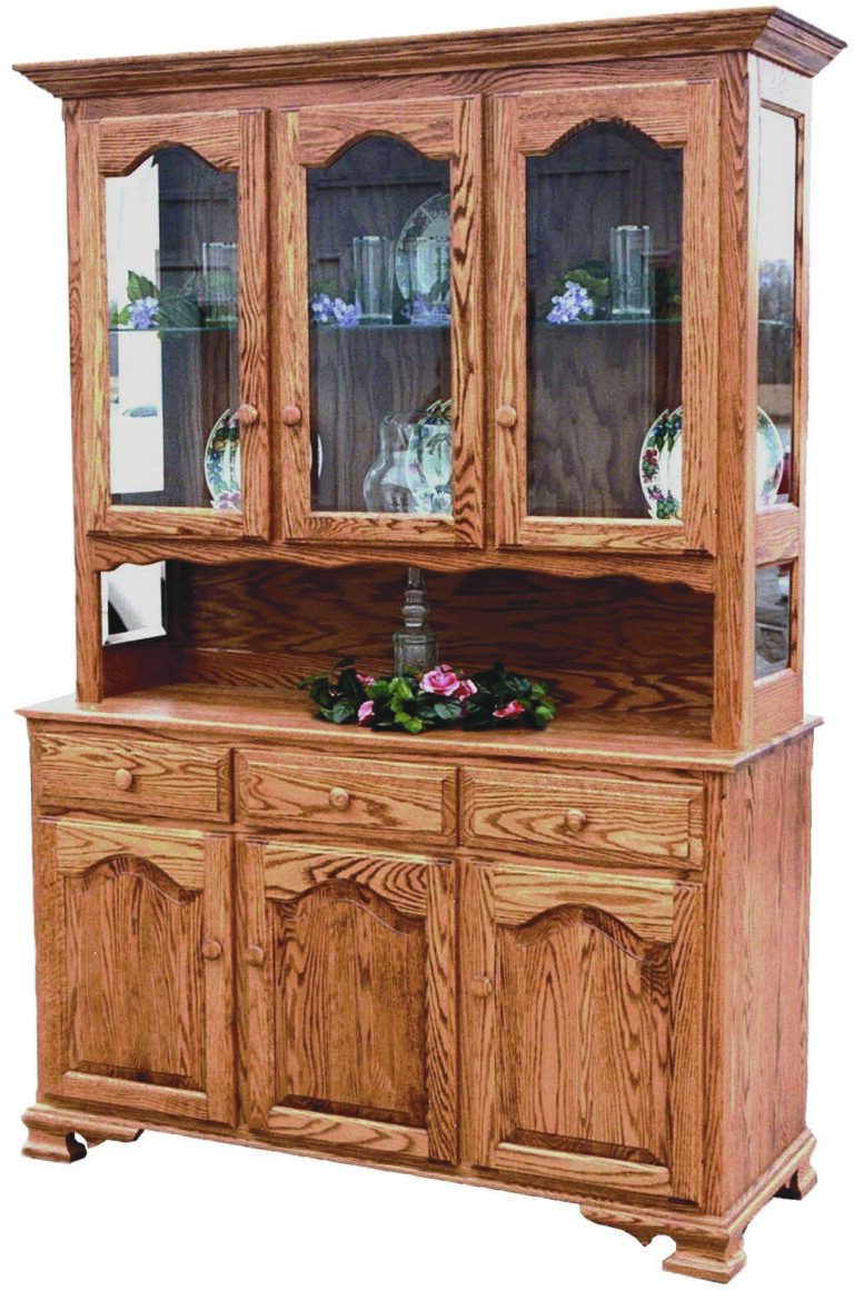 LaGrange Three Door Oak Hutch