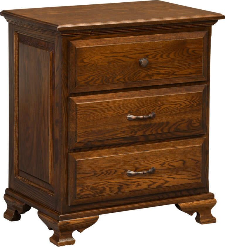 Custom Americana 3 Drawer Night Stand