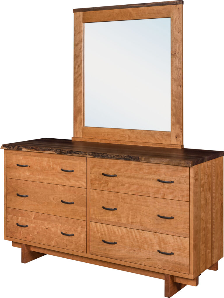 Custom West Canyon 6 Drawer Dresser with Mirror