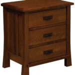 Grant Three Drawer Nightstand