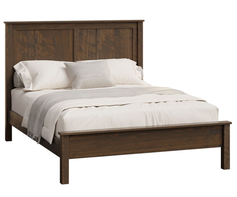 Custom Barn Floor Bed with Low Footboard